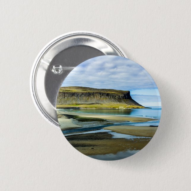 Westfjords, Iceland 2 Inch Round Button (Front & Back)