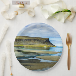 Westfjords, Iceland Paper Plate