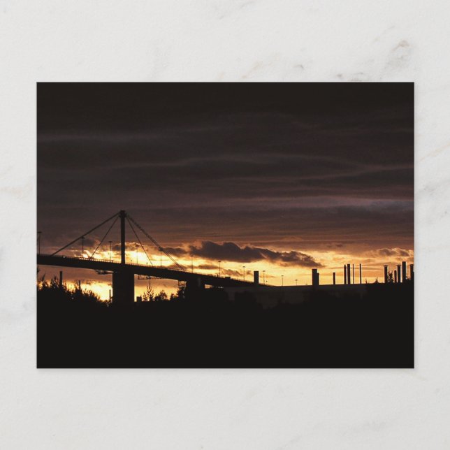 Westgate Bridge Sunset Postcard (Front)