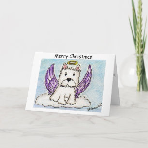 Westie Angel Carte de Noël ami épouse fille