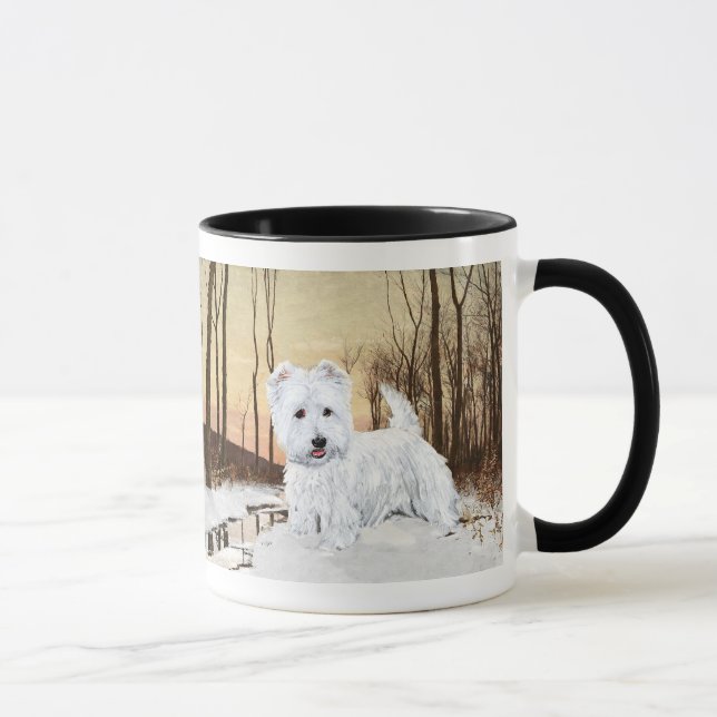 Westie at Twilight Mug (Right)