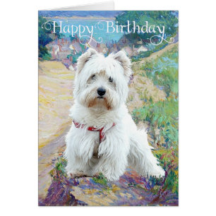 Westie au bord de mer