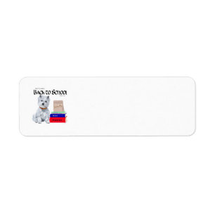 Westie Back to School Address Label