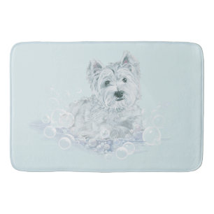 Westie Bath Time Mat