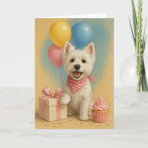 Westie Birthday Card