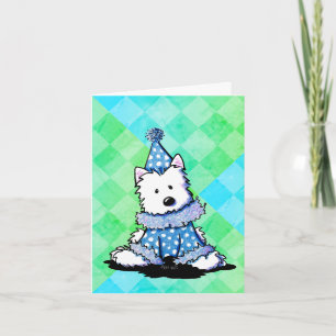 Westie Birthday Clown Card