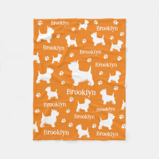 Westie Blanket Personalized West Highland Terrier