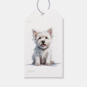 Westie Cheeky Cute Westie Lovers Gift Tag