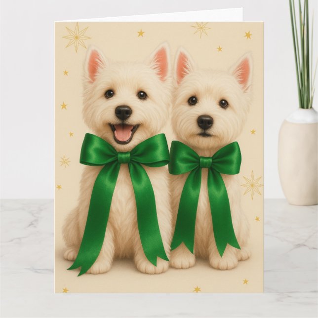 Westie Christmas Card (Front)
