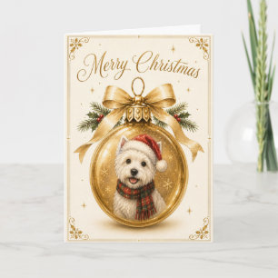 Westie Christmas Card