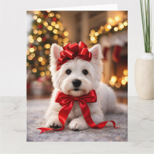 Westie Christmas Card