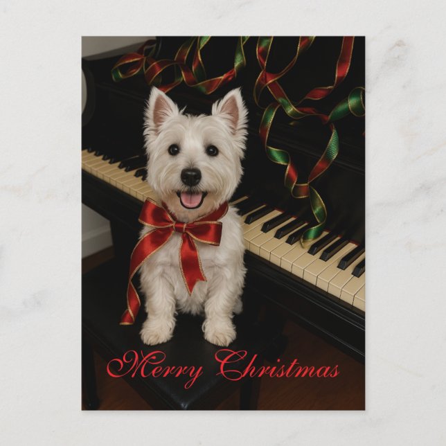 Westie Christmas Card (Front)