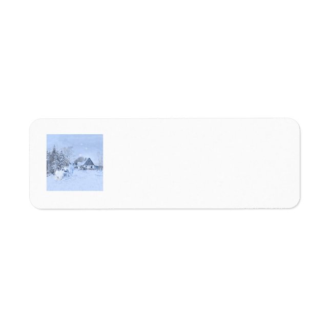 Westie Christmas Return Address Label (Front)