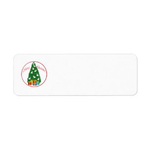 Westie Christmas Return Address Label