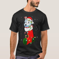 Westie Christmas Tree Westie Santa Hat Lights Xmas