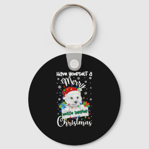 Westie Christmas West Highland White Terrier Xmas Keychain