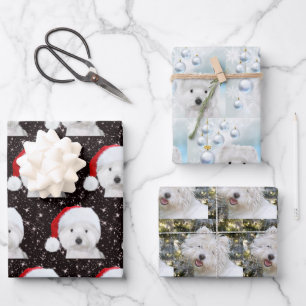 Westie Christmas Wrapping Paper Sheet