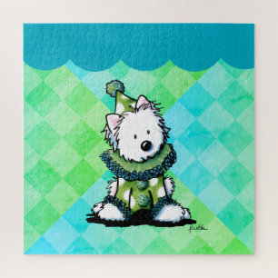 Westie Circus Clown Art Jigsaw Puzzle