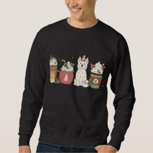 Westie Coffee Latte Winter Christmas Dog Mom Holid Sweatshirt
