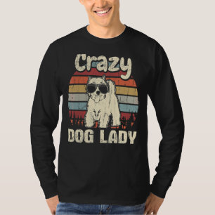 Westie Crazy Dog Lady Vintage Mother's Day Retro T-Shirt