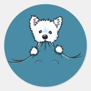 Westie Cute Aggression KiniArt Sticker