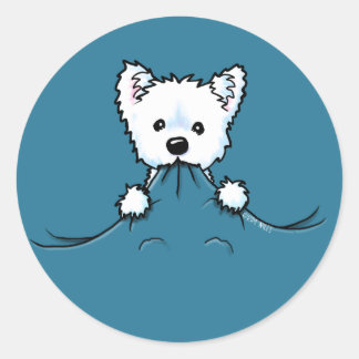 Westie Cute Aggression KiniArt Sticker