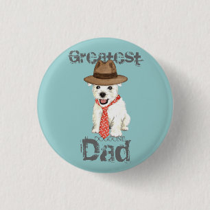 Westie Dad 1 Inch Round Button