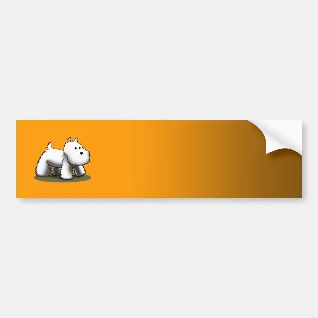 Westie Designer - Customized Bumper Sticker (Front)