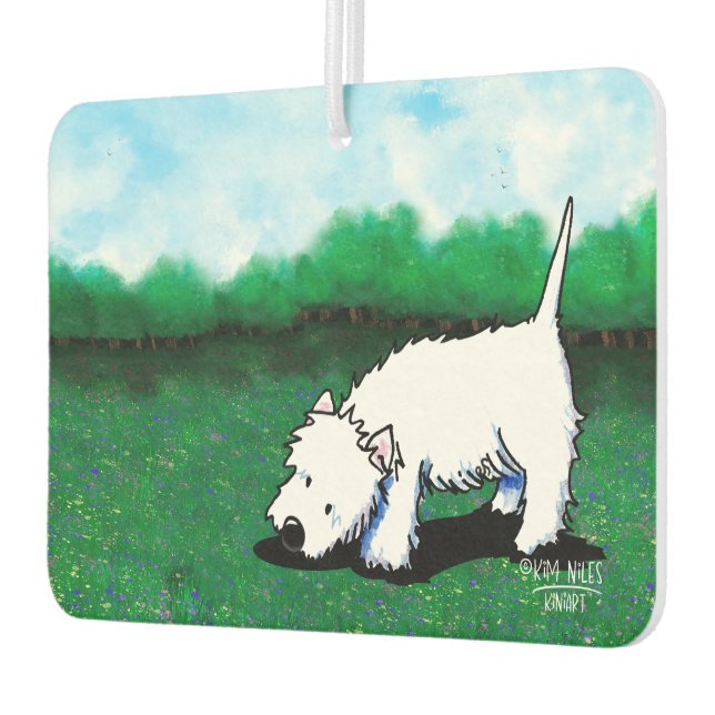 Westie Dog Air Freshener (Left)