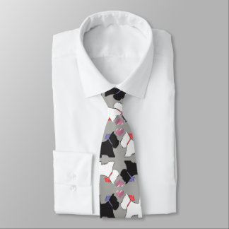 Westie Dog Art Tie