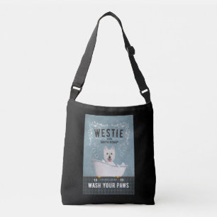 Westie Dog Bath Soap West Highland White Terrier Crossbody Bag