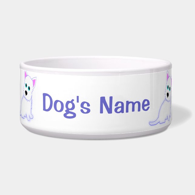 Westie Dog Bowl (Front)