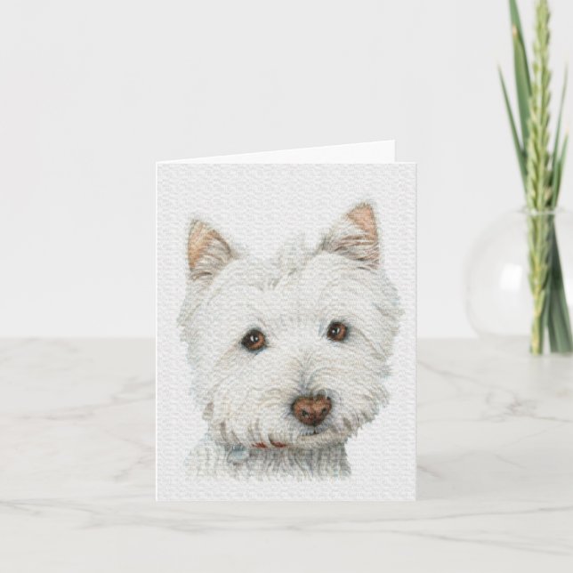 Westie Dog Card (Front)