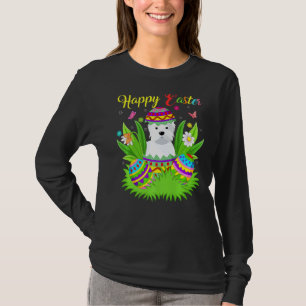 Westie Dog  Floral Easter Egg Funny Westie Easter T-Shirt