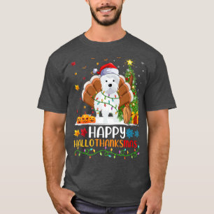 Westie Dog Lover Funny Happy Westie HelloThanksMas T-Shirt