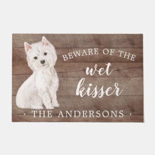 Westie Dog Personalized Door Mat