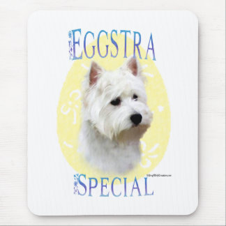 Westie Eggstra Special Mouse Pad