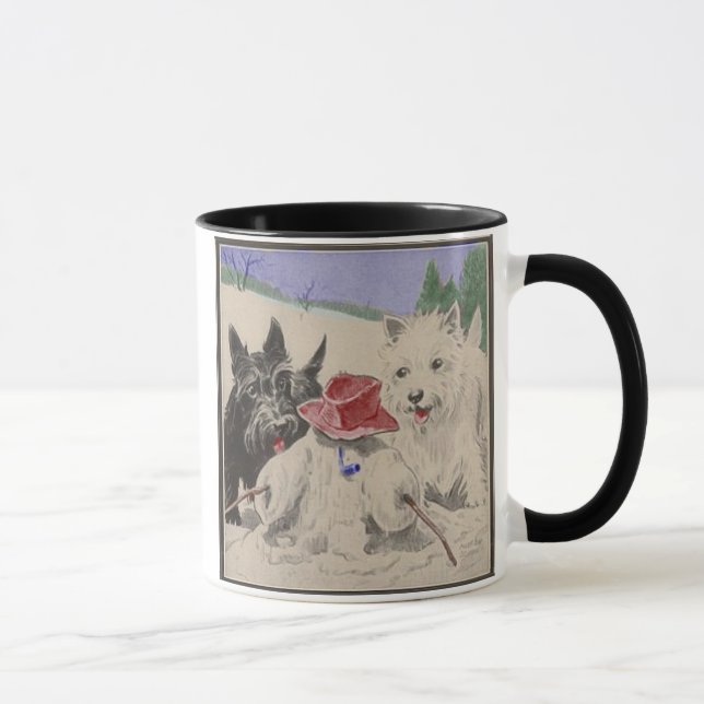Westie et tasse de Scottie (Droite)