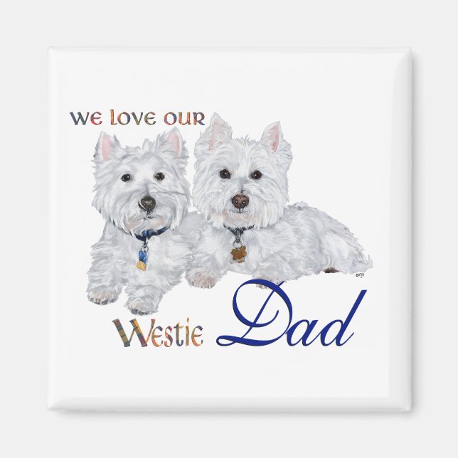 Westie Father's Day Magnet (Front)