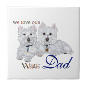 Westie Father's Day Tile