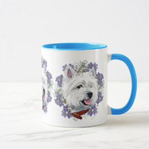 Westie Forget Me Not Mug