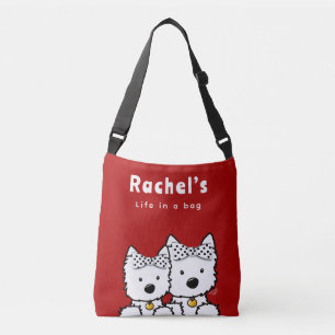 Westie Girl Personalized  Crossbody Bag