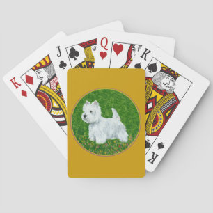 Westie Greengrass Playing Cards
