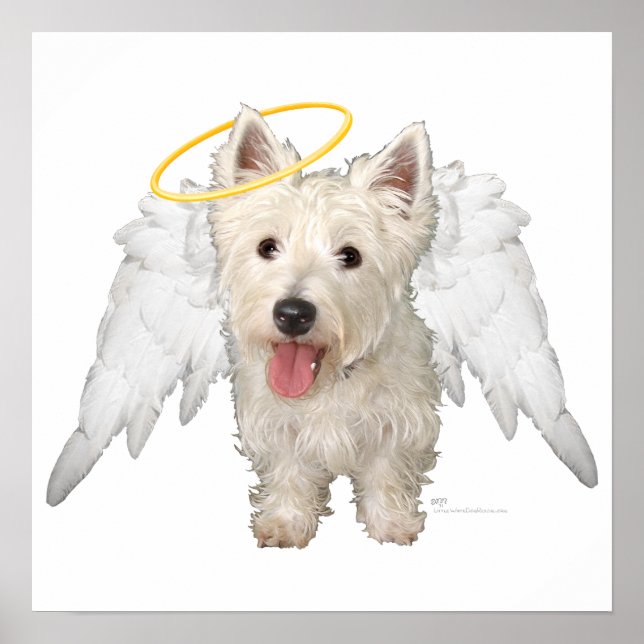 Westie Guardian Angels Poster (Front)
