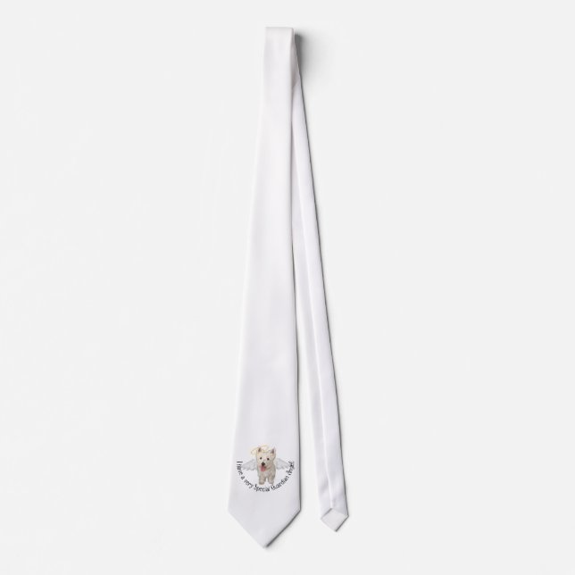 Westie Guardian Angels Tie (Front)