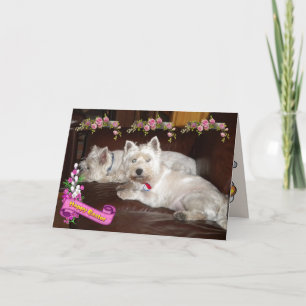 Westie Happy Easter 2 Holiday Card