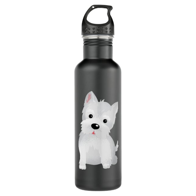 Westie Head 710 Ml Water Bottle (Front)