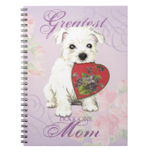 Westie Heart Mom Notebook