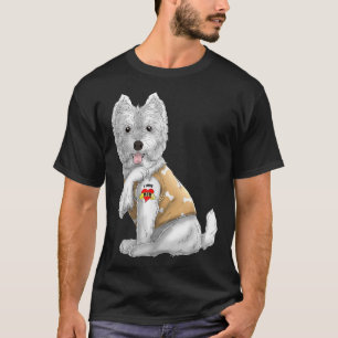 Westie I Love Mom Tattoo Dog Funny Mother's Day Gi T-Shirt