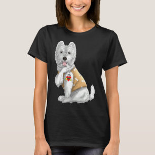 Westie I Love Mom Tattoo Dog  Funny Mother's Day T-Shirt